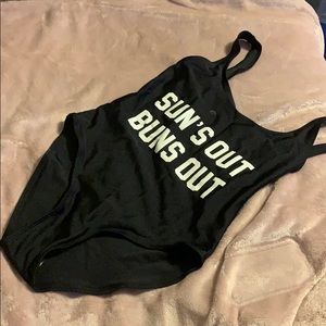 Black One Piece Bikini Size S